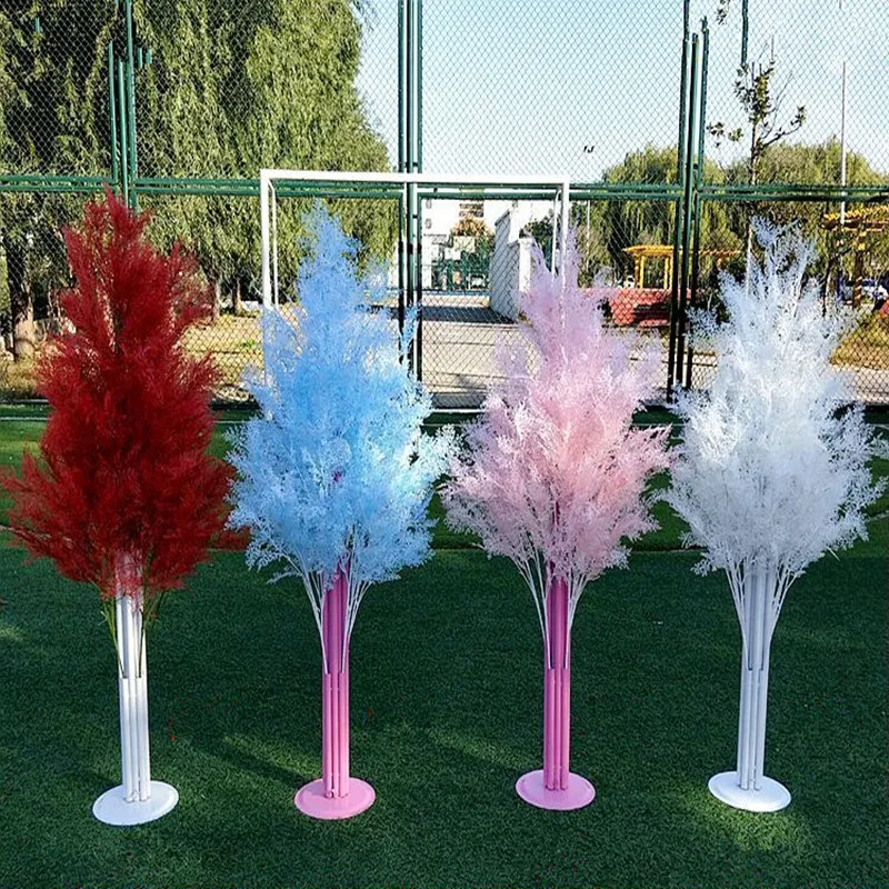 

New Arrival Wedding Guide Artificial Flowers Rime Tree Aisle Runner Road Lead For Party Christmas Home Deocration 4 Sets