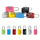 6 цветов 3-значный циферблат, кодовый номер, кодовый пароль, комбинированный замок, маленький портативный Дорожный чемодан на молнии, рюкзак, замок