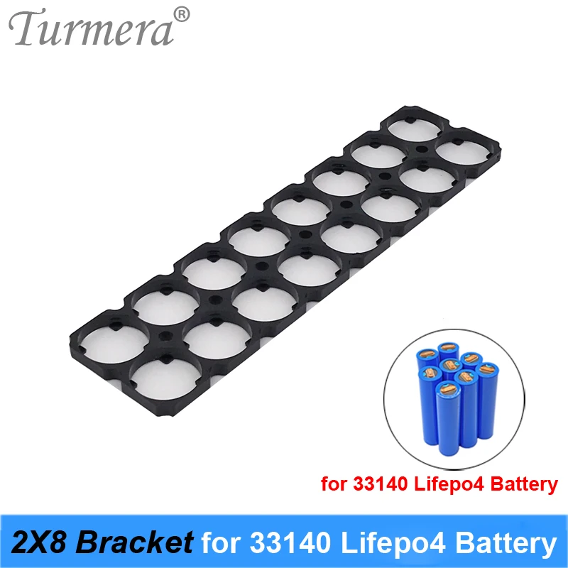 

Turmera 33140 3.2V 15Ah Lifepo4 Battery Bracket Holder 2X8 Plastic Diameter 33.4mm for Battery Pack Solar Energy Storage System