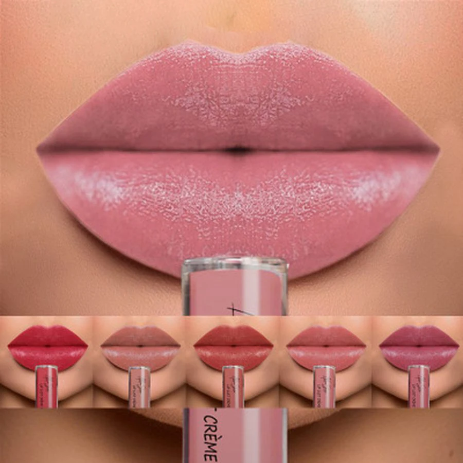 Матовая водостойкая помада 12 цветов блестящая сексуальный бальзам для губ ню