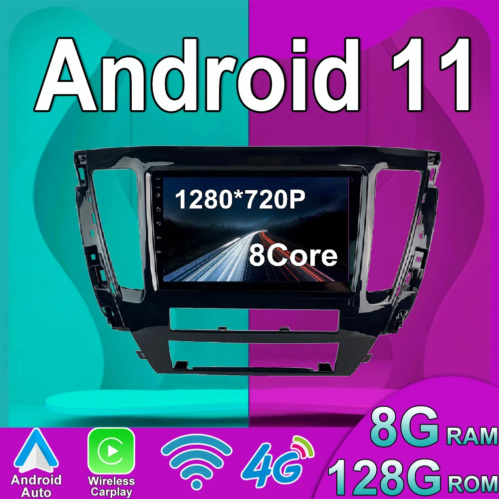 

Android 11 For Mitsubishi Pajero Sport Montero 2020 Car Radio Stereo Multimedi Video Navigation GPS Wireless Carplay DSP IPS