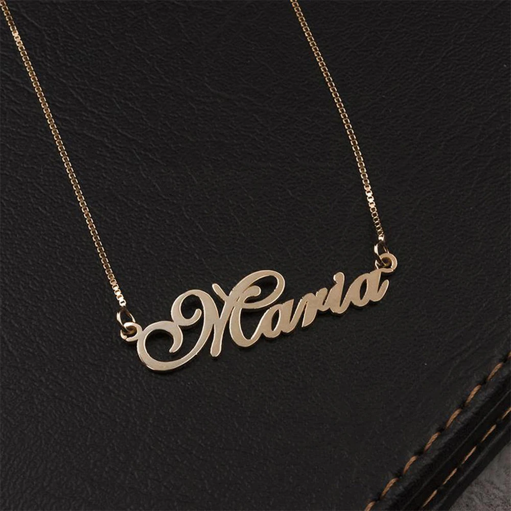 FYW модное Peraonalized ожерелье с надписью золотого цвета на заказ подвеской лучшее