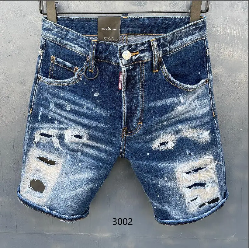 2021 New Design DSQUARED2 Short Jeans Biker Jeans HOMME Ripped COOLGUY summer Jeans  women/Men's Pants