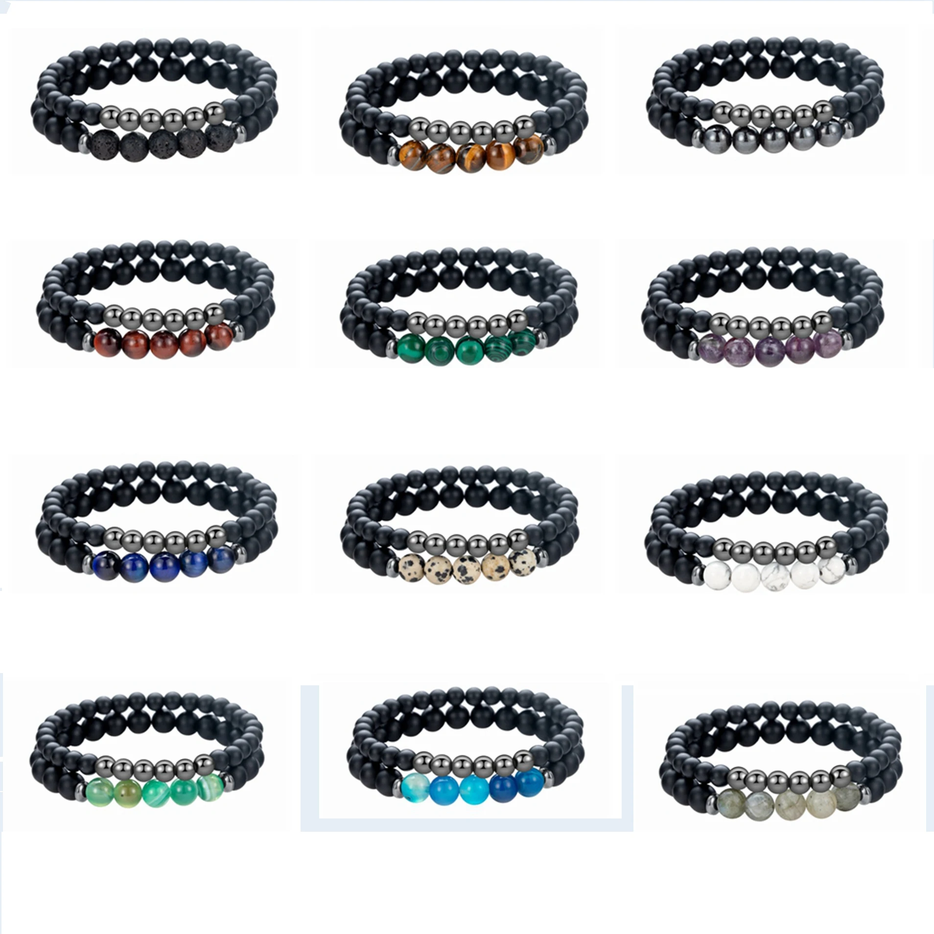 Hematite Magnetic Beads Power Bracelets for Women Men Couple Magnetite Balance Bracelet friendship chakra Jewelry him her | Украшения и