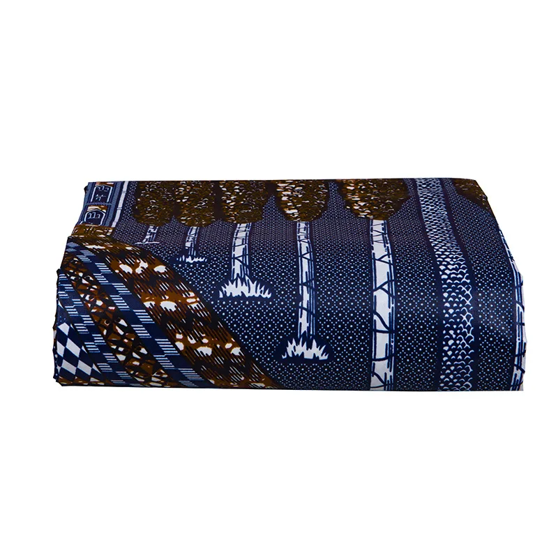 

6 yards/bag hand-stitched Ankara polyester unisex fabric for African clothing men and women