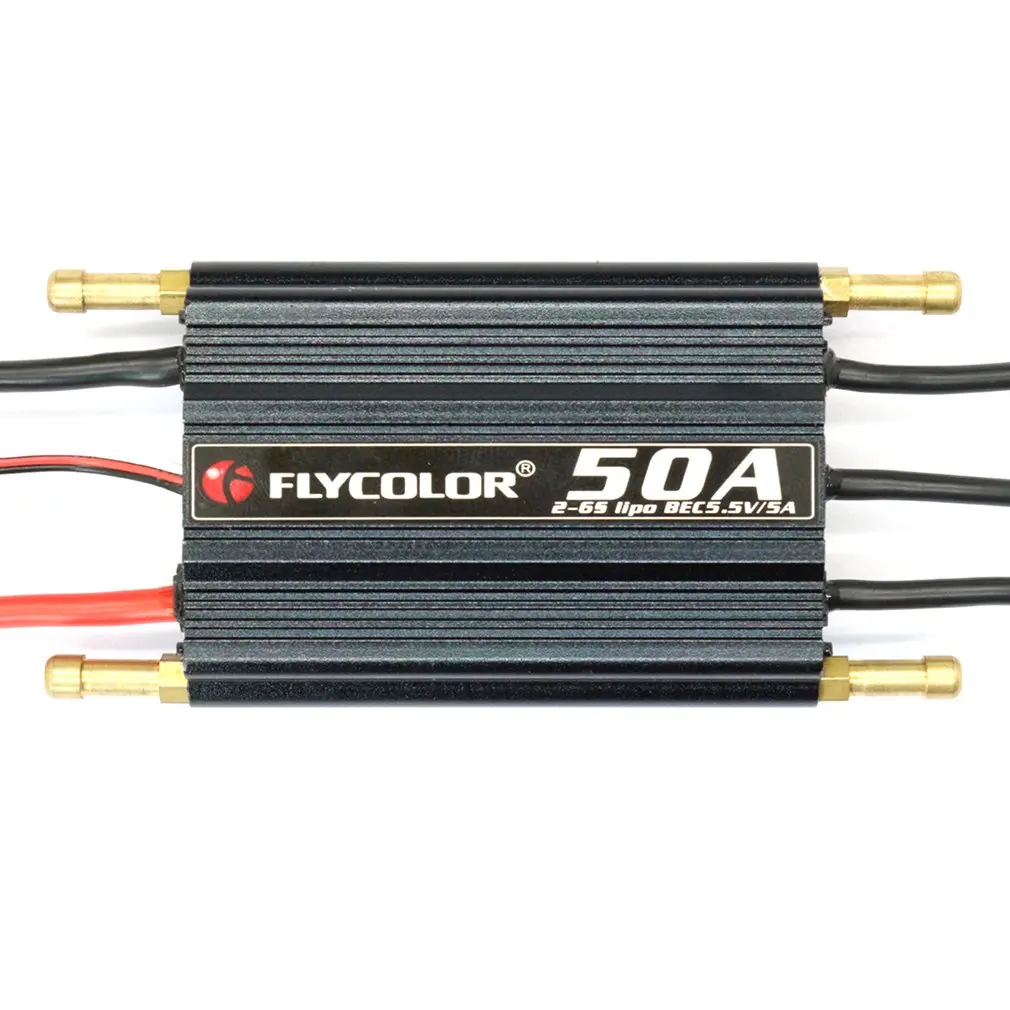 

Flycolor 50A 70A 90A 120A 150A бесщеточный ESC 2-6S RC лодки водонепроницаемые с BEC/система водяного охлаждения для Jet