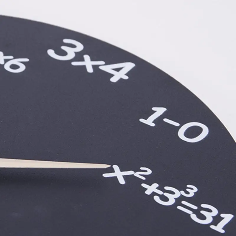 Math Clock Unique Wall Modern Design Novelty Maths Equation - Each Hour Marked by a Simple | Дом и сад