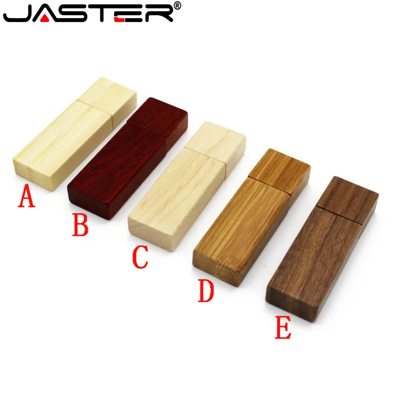 

JASTER (free custom logo) Wooden USB 2.0 maple usb flash drive pendrive 4GB 8GB 16GB 32GB 64GB 128GB memory stick customer LOGO