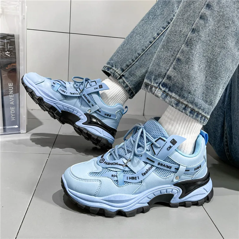 

Running Shoes Men Running Sneakers for Men Comfortable Sneaker Shoe Thick Bottom Trend Sneakers Youth Daily Leisure Shoes
