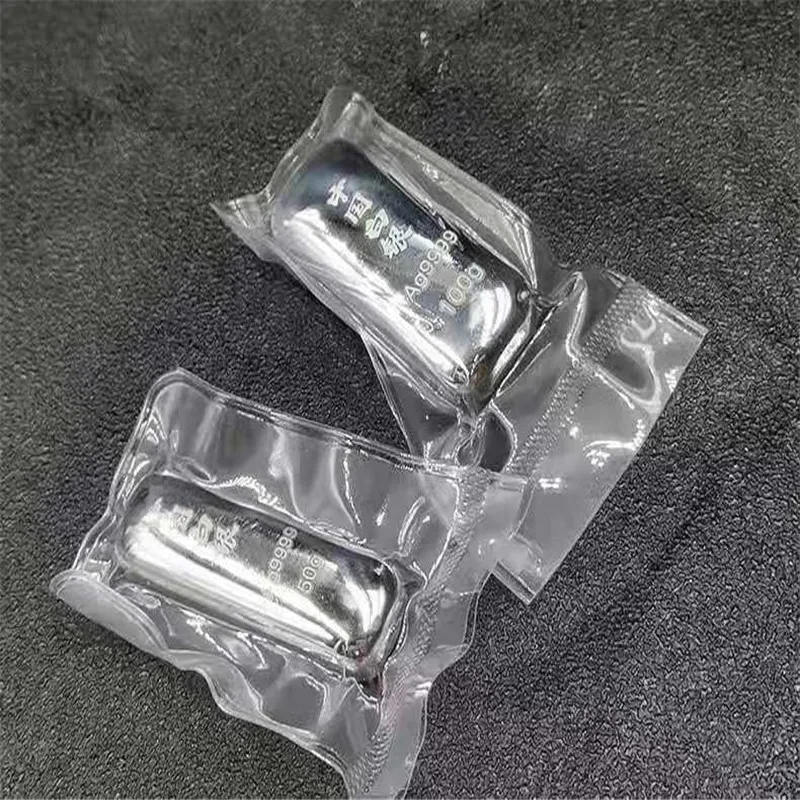 LINGOTE de plata pura 9999, lingote de plata de inversi&oacute;n, lingote de plata pura, ladrillo de plata, procesamiento de materias primas de plata C-2