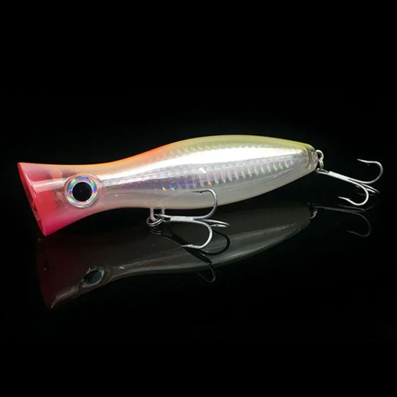

1Pcs per fishing 3d augen with treble hooks 12cm 42g topwater hard lure soft plastic isca artificial fishing lure tackles Blu
