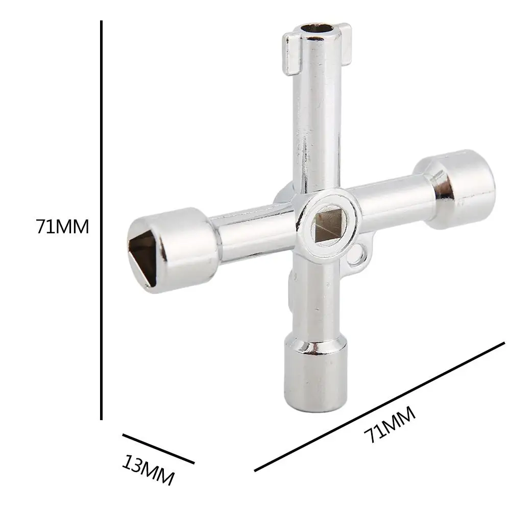 

Universal Panel Key Lock Wrench Triangle Square Elevator Cabinet Switch Spanner Comfortable Design of the Human Body