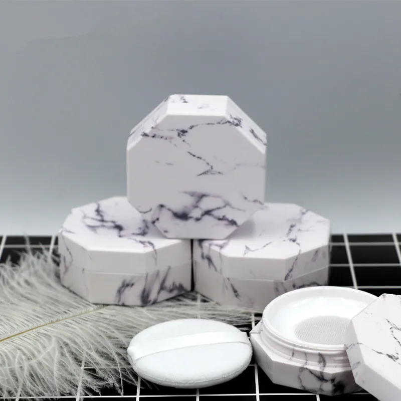 Портативный пластиковый контейнер для пудры ручной Пустой свободный горшок с