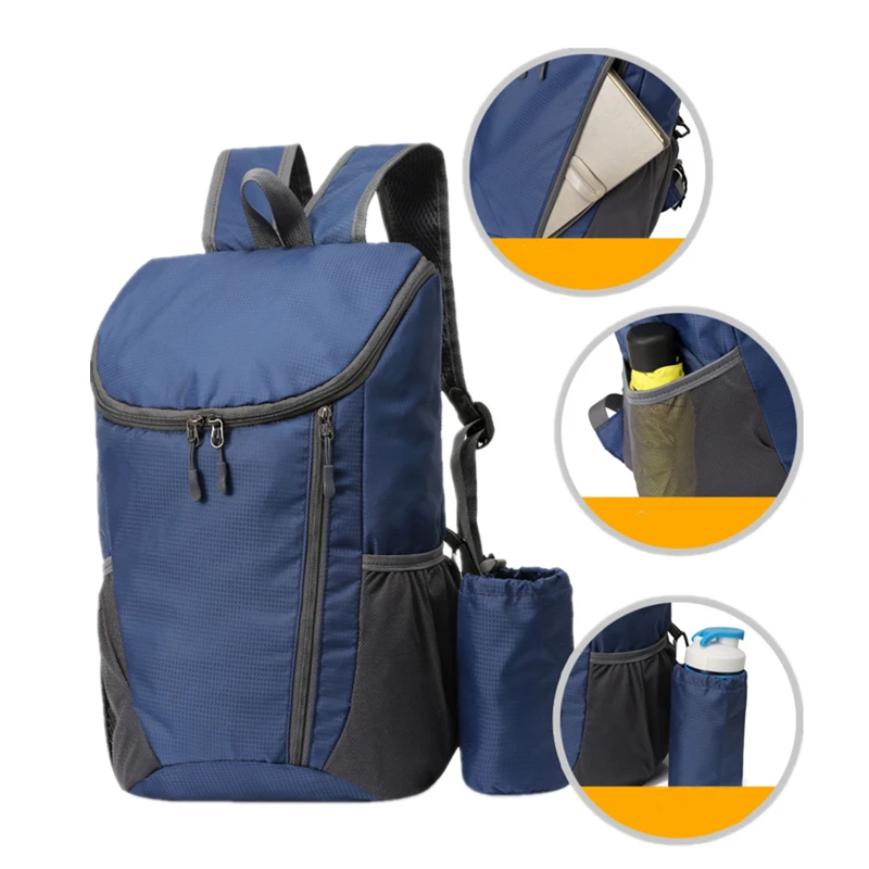 Folding Climbing Shoulder Backpack Ultra Light Portable Outdoor Sport Camping Hiking Waterproof Mountaineering Skin Bags For Men