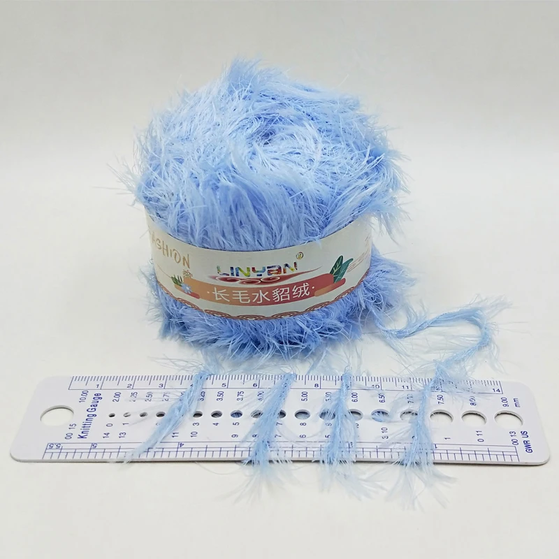 50 г Коралловая норковая Флокированная меховая мохеровая кашемировая пряжа для