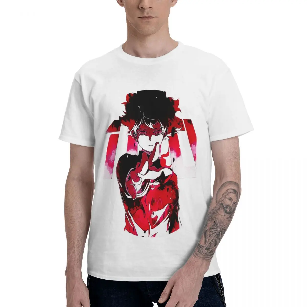 

Anime MP 100 Aesthetic Clothes Men's Basic Short Sleeve T-Shirt Graphic Funny Tops