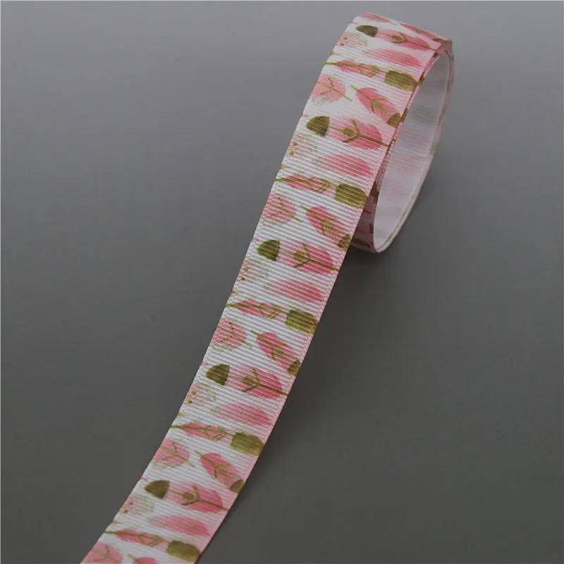 10198 DHK 10 ярдов перо Племенной нашивка напечатанный Grosgrain ленточный аксессуар Hairbow головной убор украшение «сделай сам» оптом OEM B1862 - Цвет: 10198
