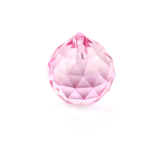 Pink K9 цветная хрустальная декоративная шаровая стеклянная граненая прозрачная подвесная хрустальная люстра в форме шара аксессуары запасные части для люстр - Цвет: Pink