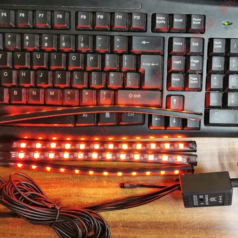 Светодиодная Водонепроницаемая Автомобильная подсветка USB светильник в 12 В