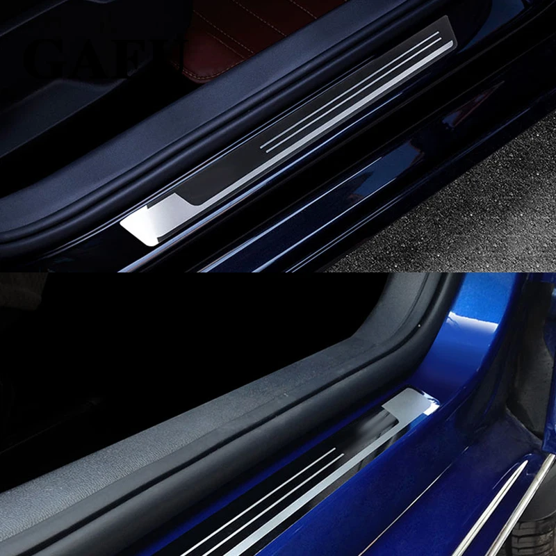 Накладка на порог двери для VW Volkswagen Golf 7 MK7 6 MK6 2008-2019 аксессуары стайлинга