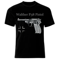 germany walther p38 pistol wehrmacht military handgun t shirt summer cotton short sleeve o neck mens t shirt new s 3xl