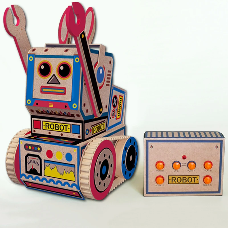 DIY робот пульт дистанционного управления электрическая сборка детские игрушки