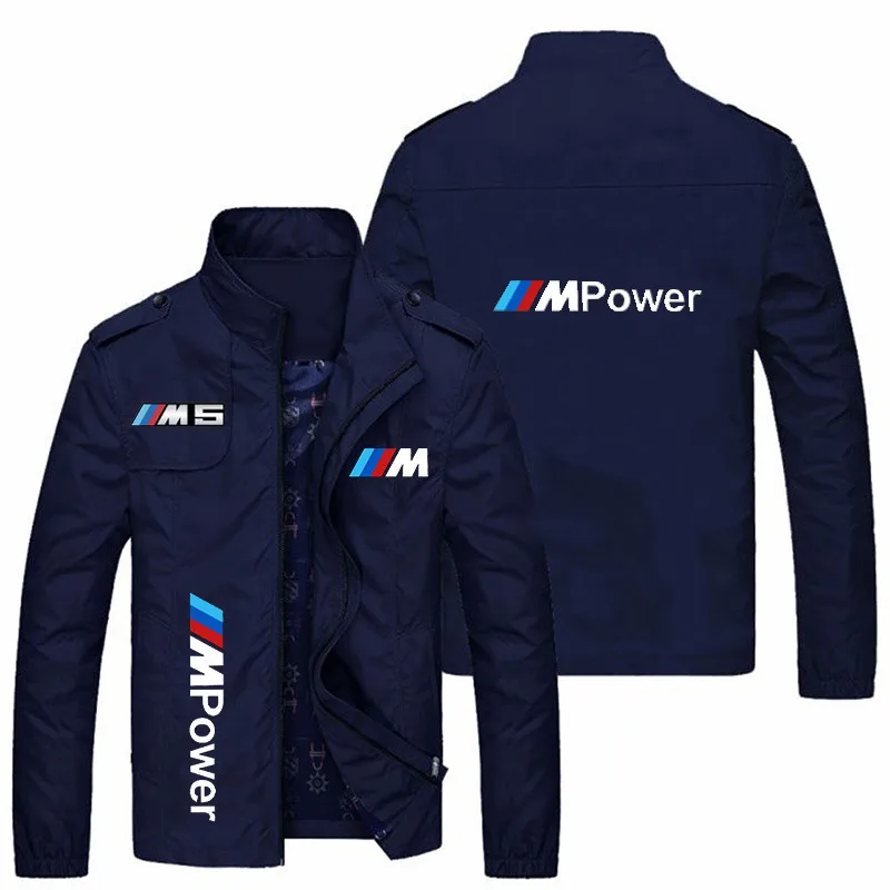 

High Quality men Casual Jacket Zipper Cardigan Spring And Autumn Outdoor Extreme Sports Jacket Printing BMW Club Brand Clothin