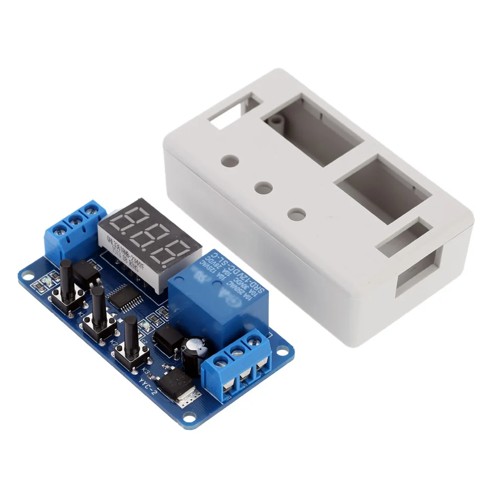 12V LED Delay Timer Module Automation New upgrades Control Switch Relay with Case | Электронные компоненты и