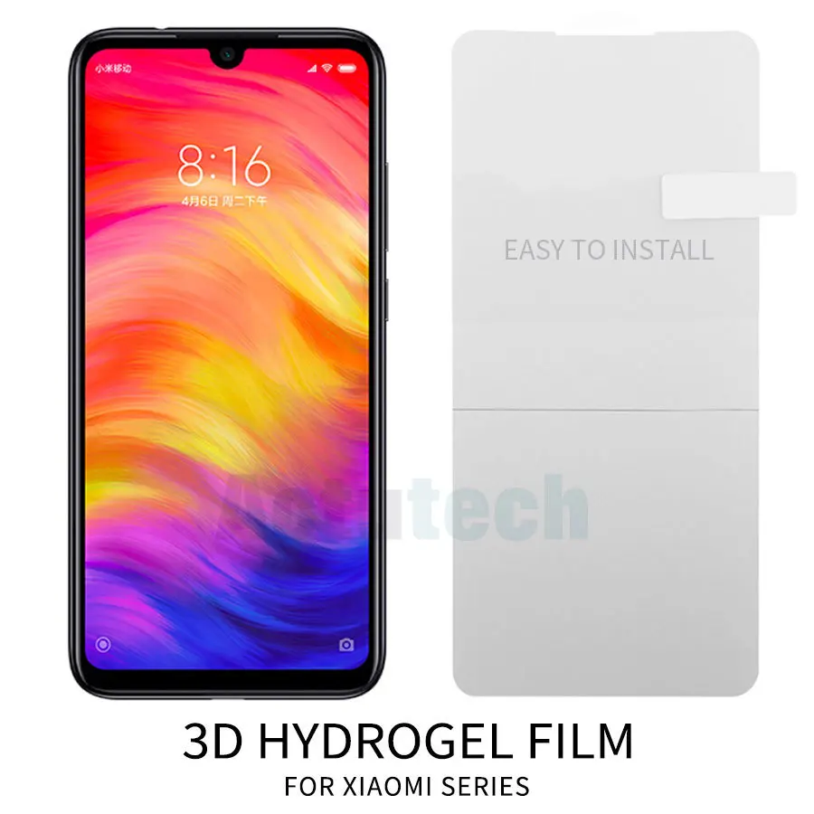 3D полное покрытие мягкий протектор экрана для Xiaomi Mi 9 Redmi Note 7 Pro TPU Гидрогелевая