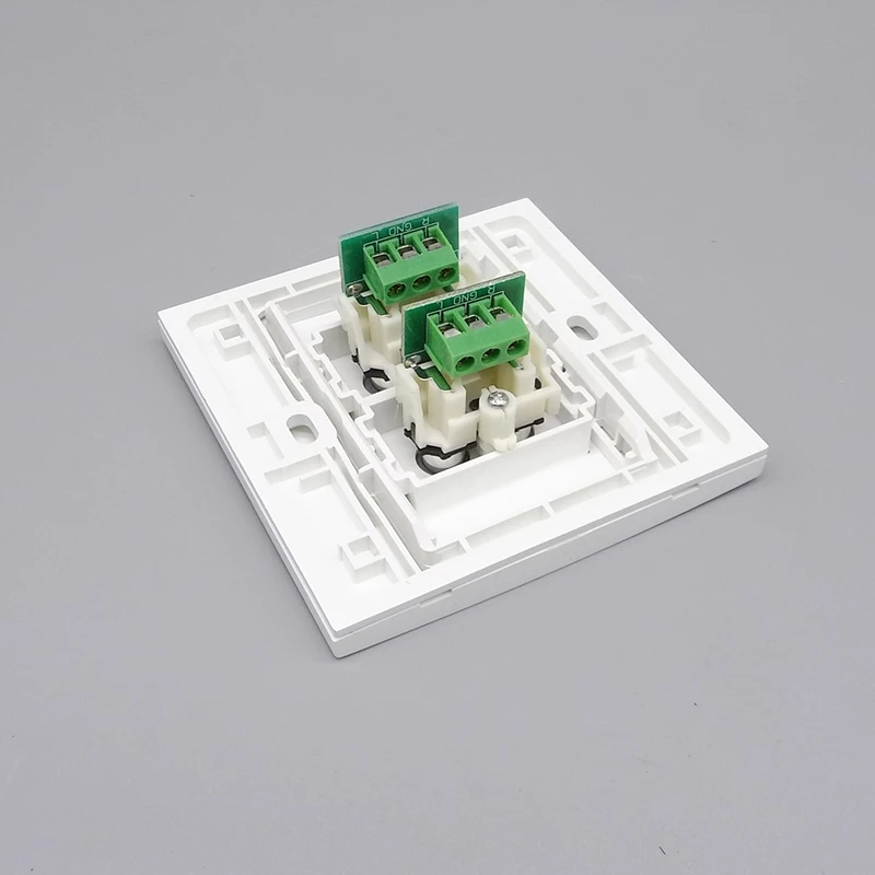 86 Тип два Порты красного и белого цвета аудио Панель провод без пайки розетка