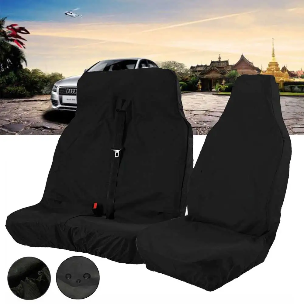 HEAVY DUTY WATERPROOF BLACK VAN SEAT COVERS 2+1 For FORD TRANSIT CUSTOM Seat Covers Protectors | Автомобили и мотоциклы