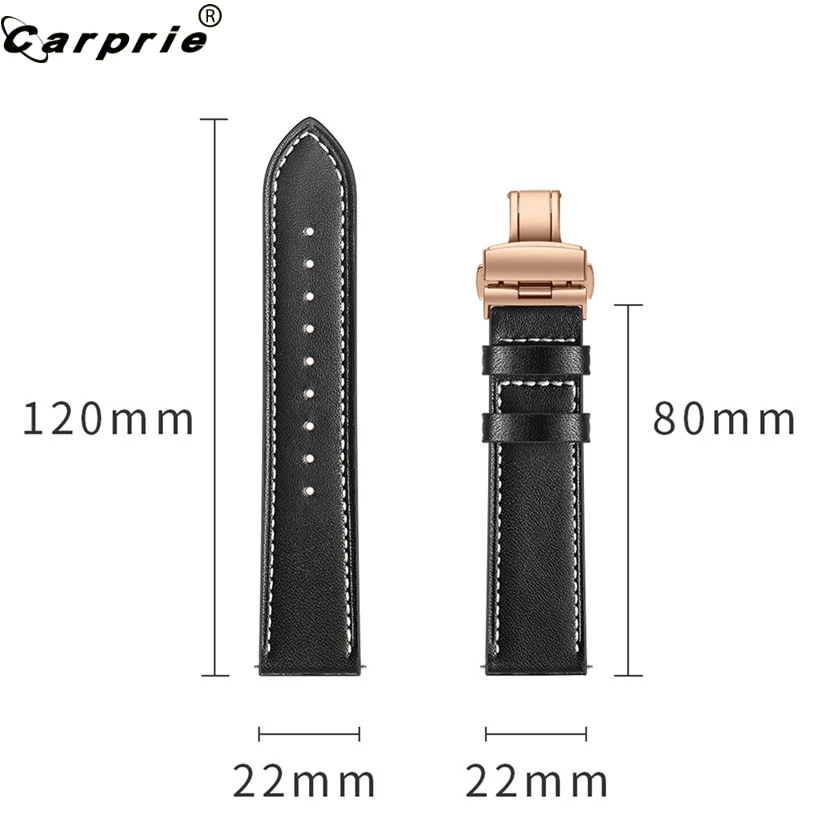 

CARPRIE Replacement Rose Gold Buckle Wristband Leather Watch Strap Band for Xiaomi for Huami AMAZFIT 2/2S Stratos Watch 201