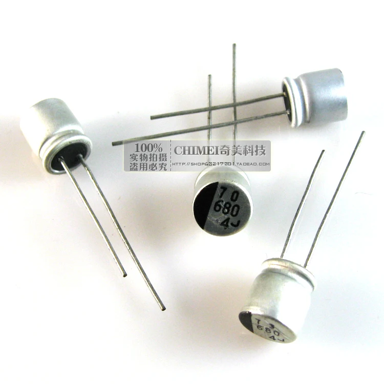 Бесплатная доставка. Алюминиевый конденсатор 680 мкФ 4 в Объем 8x7 мм | Обустройство