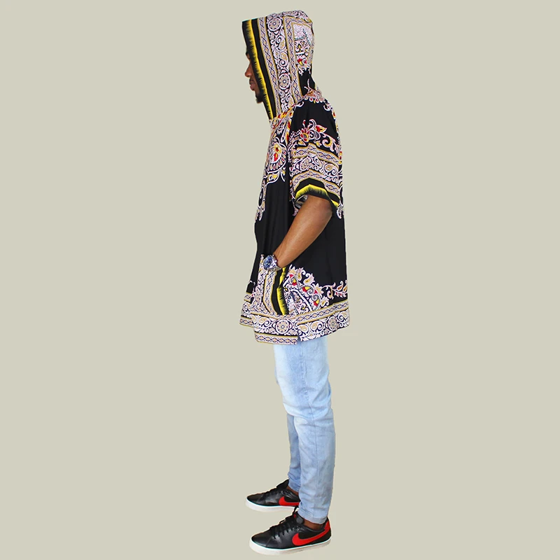 Men Hooded Women Ethnic Style Tops African Dashiki Hoodie Traditional Blouse | Тематическая одежда и униформа