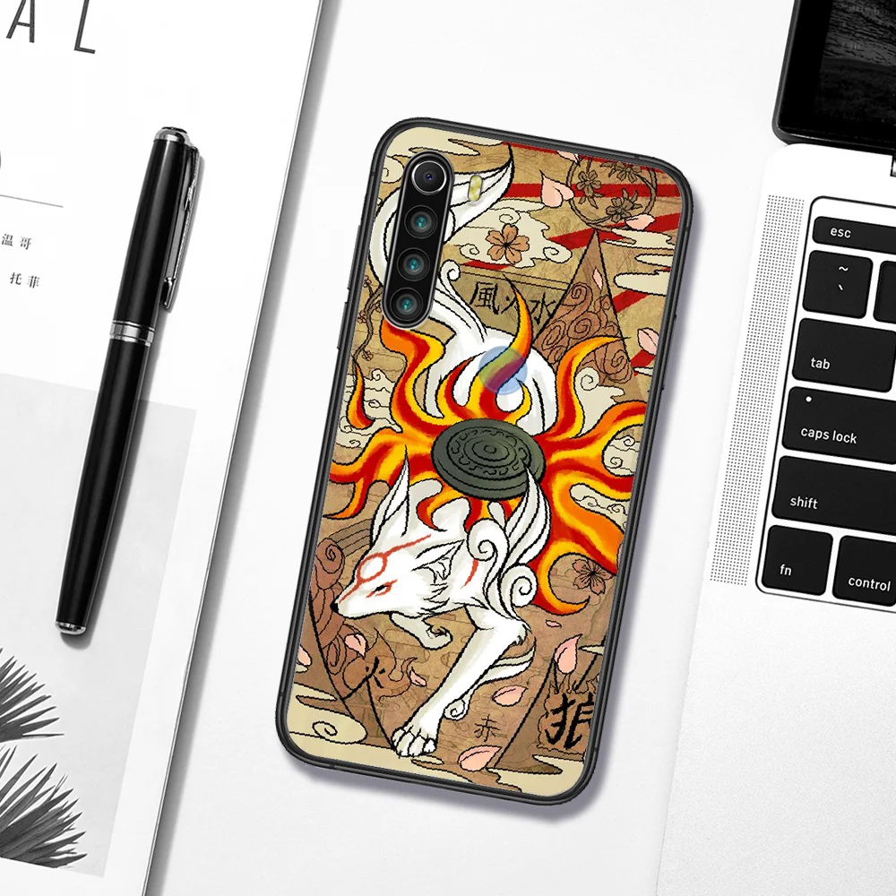 

Japanese Style Anime Fox Phone Case Cover Hull For XIAOMI Redmi 8 9 9C Note 6 7 8 9 9S K20 K30 K40 Pro Plus black Hoesjes Pretty