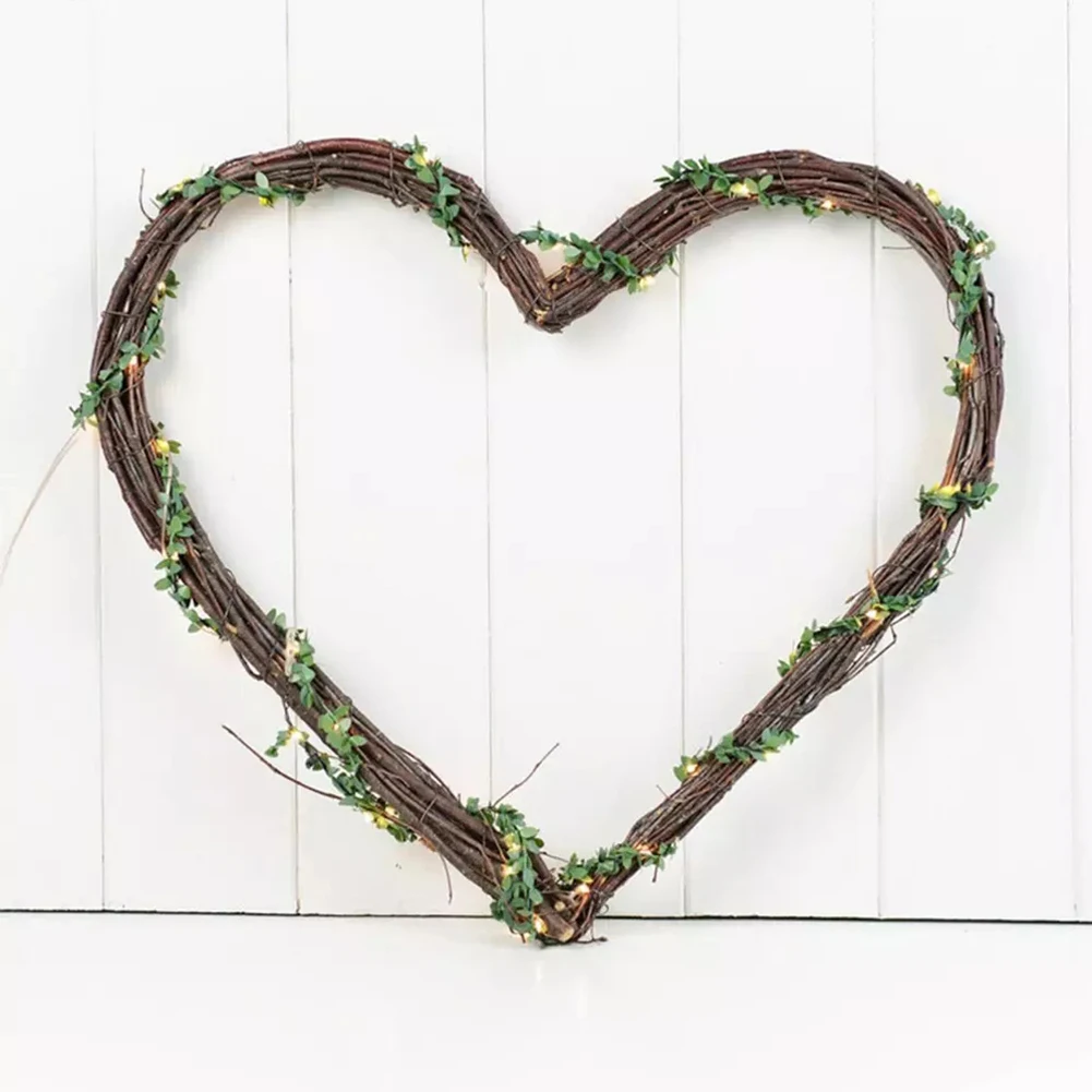 

2-5M Artificial Flower Vine Copper Wire String Lights Silk Leaf Garland Fairy Light For Home Wedding Birthday Party Wreath