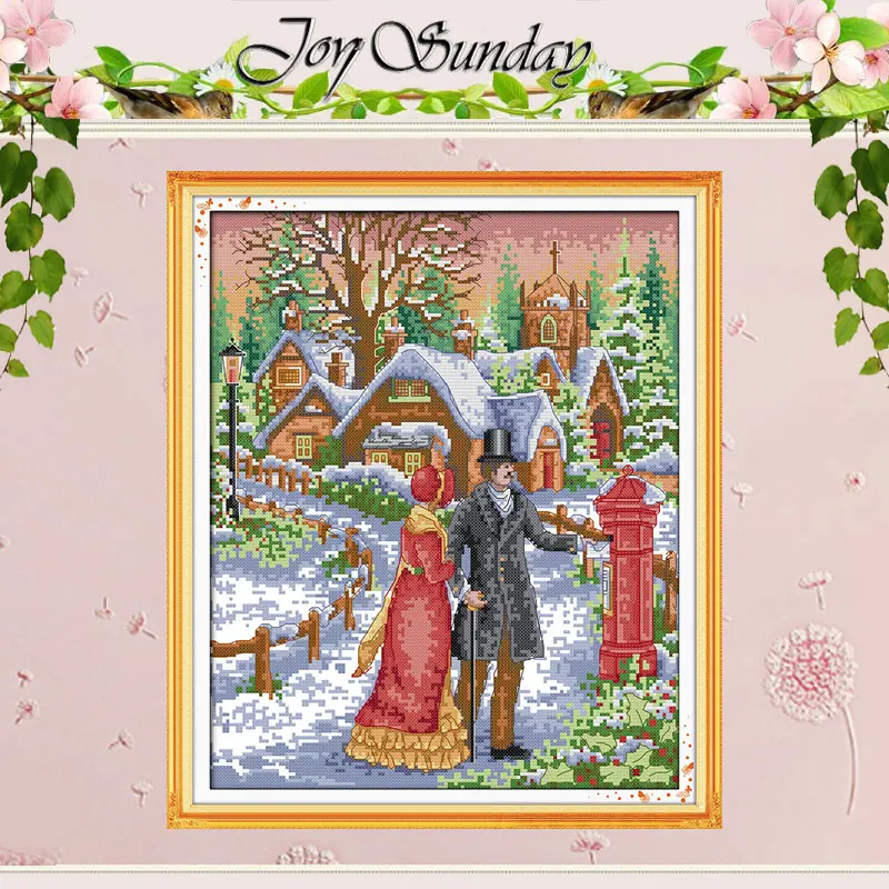 Набор для вышивки крестом Walk on the Snow Patterns 11CT 14CT оптовая продажа|cross stitch set|cross