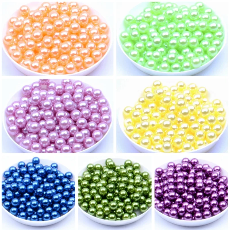 

1.5mm-12mm Pearl Light purple Color No Holes Pearl Bead DIY Plastic Imitation Pearl Beads for Garment Hand Craft Art Decoration