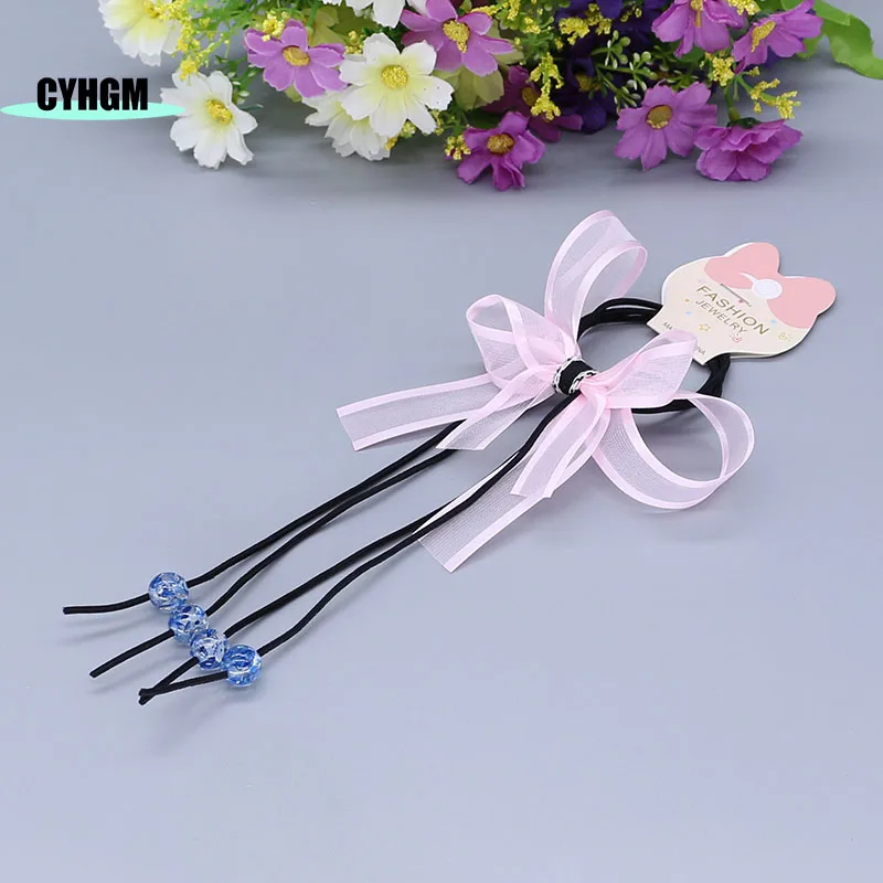 wholesale New Fashion silk elastic scrunchies headwear ladies hair rubber band women's hanfu accessory D07-4 | Аксессуары для