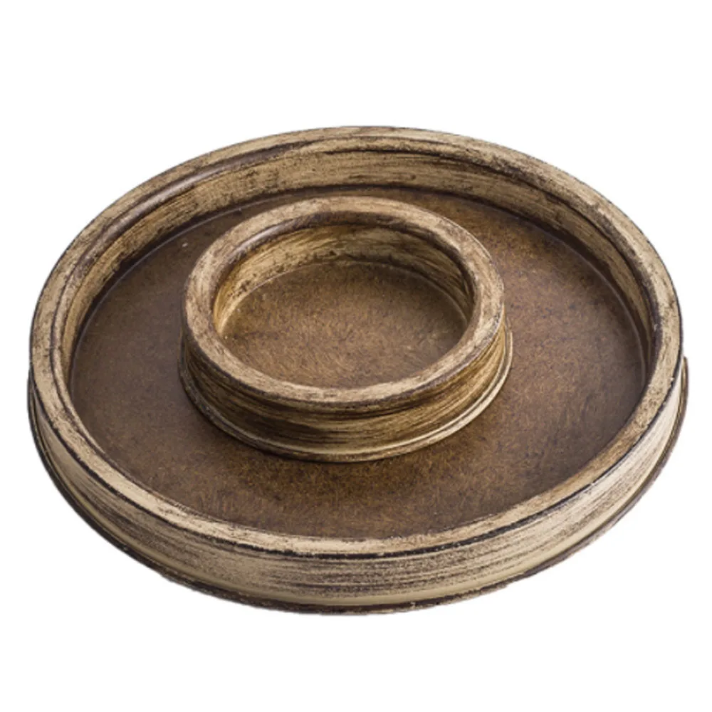 

Retro Bowl Candlestick Metal Iron Craft Holder For Pillar Taper Pole Candle Tea Light Home Bar Dinner Table Decors Wedding Gift