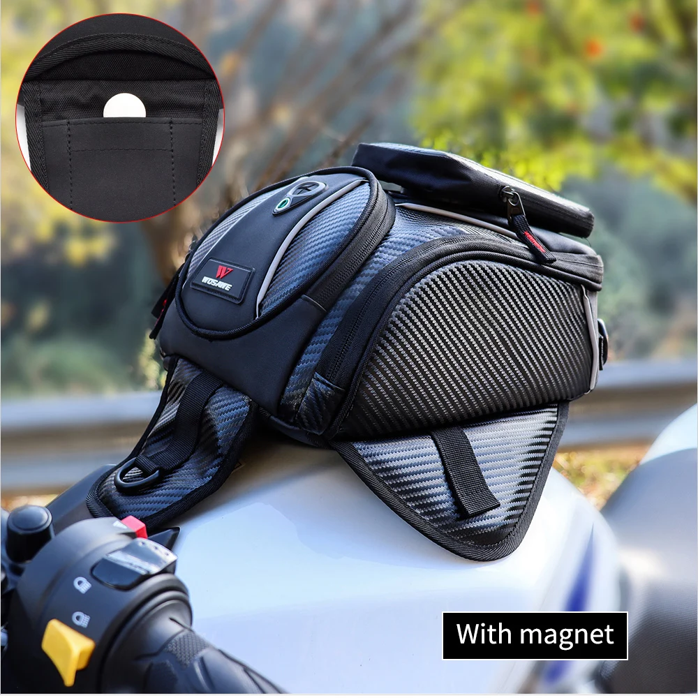 WOSAWE 8L сумка для мотоцикла Мобильный телефон навигатора многофункциональное