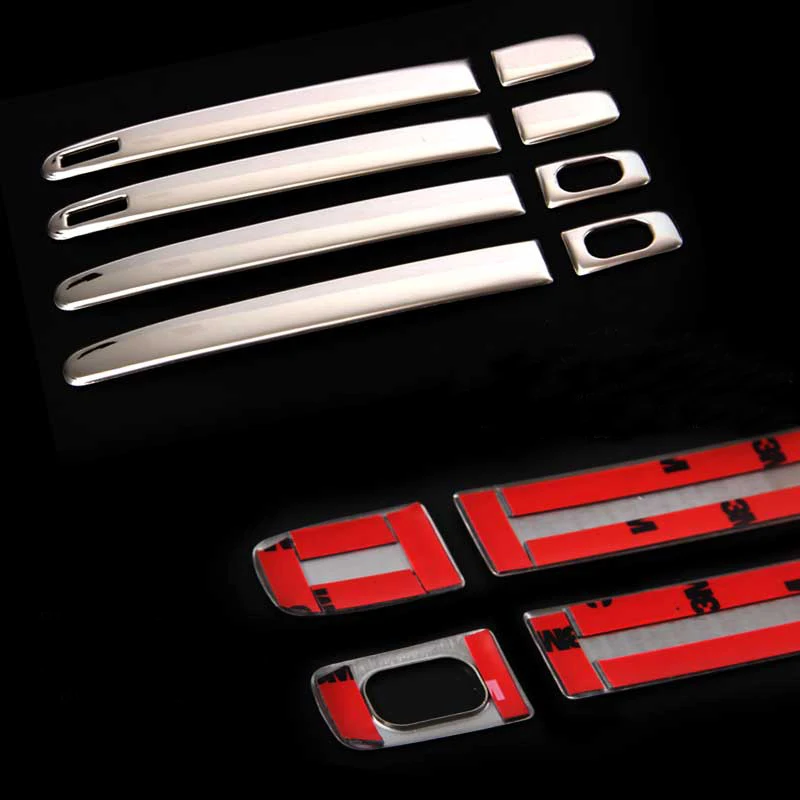 

JY SUS304 Stainless Steel Door Handle Trim Accessories Car Styling Cover With Smart Keyhole For Toyota Voxy Noah 2014-2017