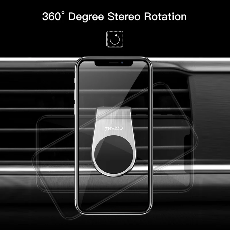 Магнитный автомобильный держатель для телефона Yesido C64 сильный магнит с