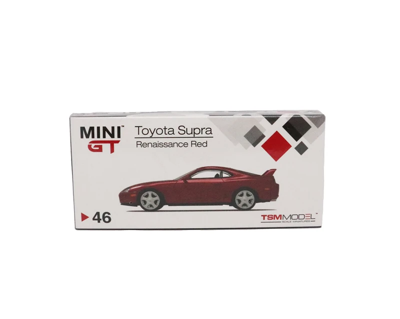 

1:64 MINI GT Toyota Supra (JZA80) Red Diecast Model Car