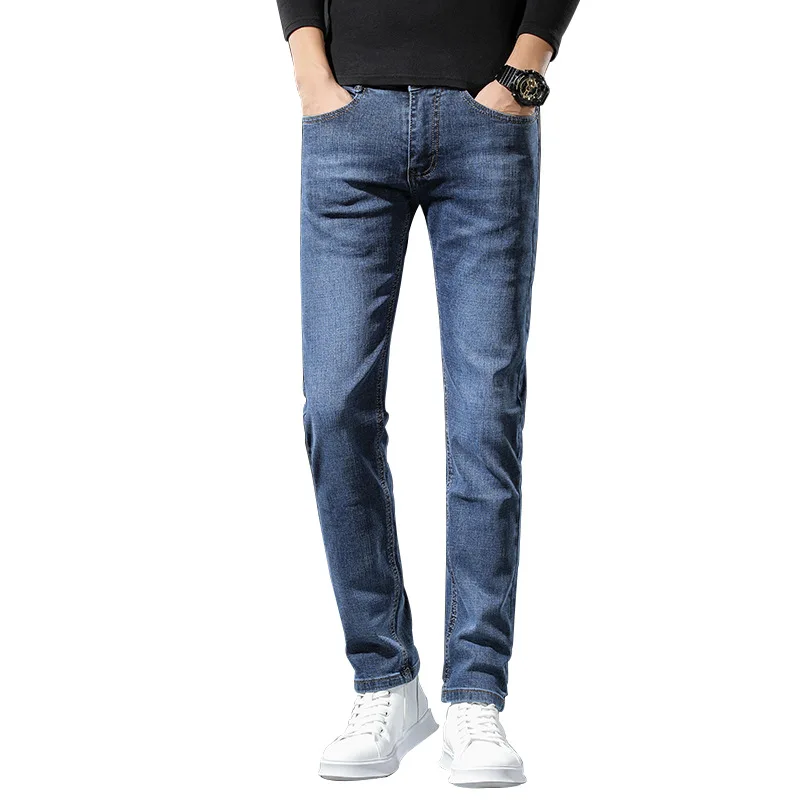 

2021 new men's Korean casual pants fashion popular net red straight tube slim trend jeans