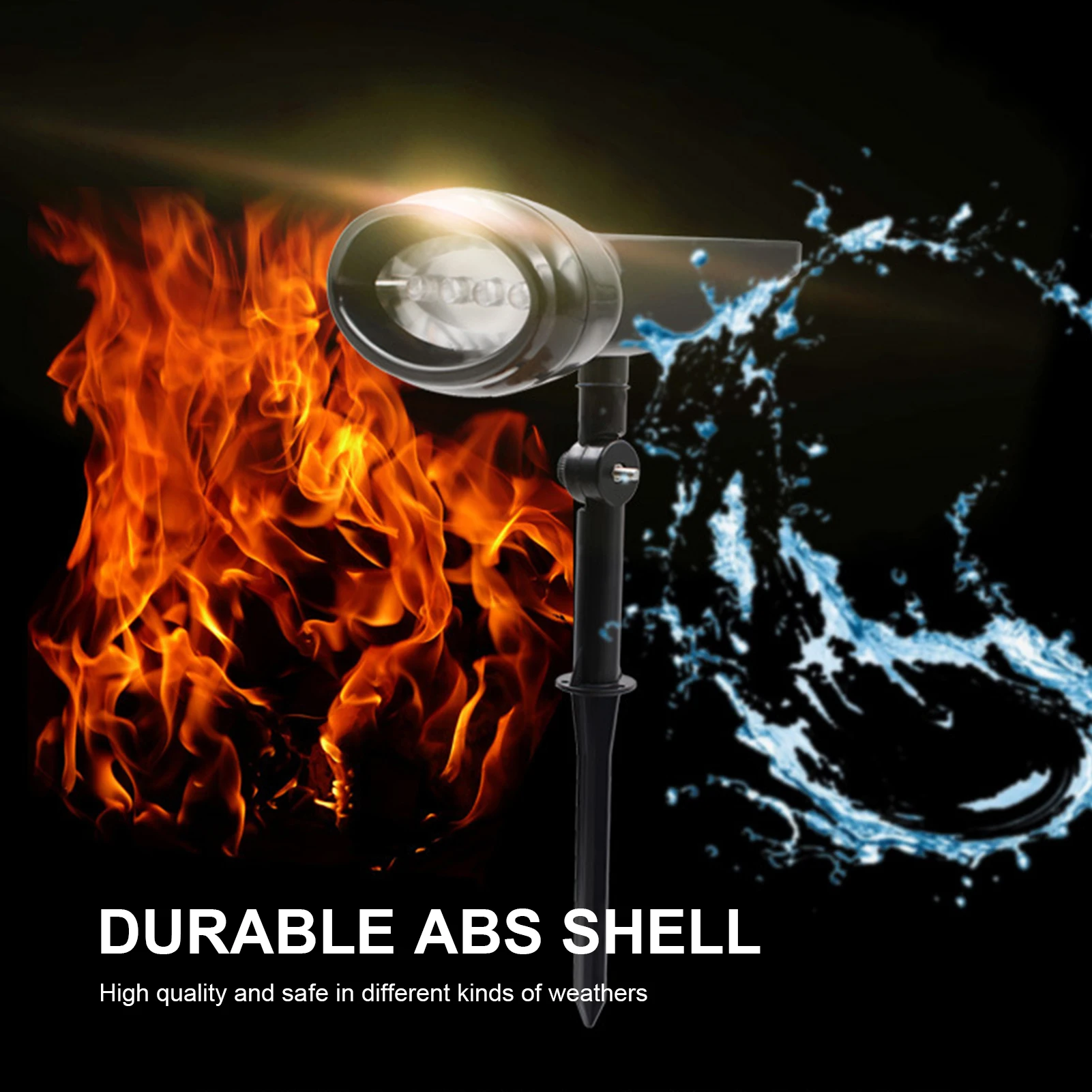 

LED Solar Landscape Spotlights IP65 Waterproof Solar Garden Lights Outdoor Solar Powered Path Lighting for Yard Patio Decor