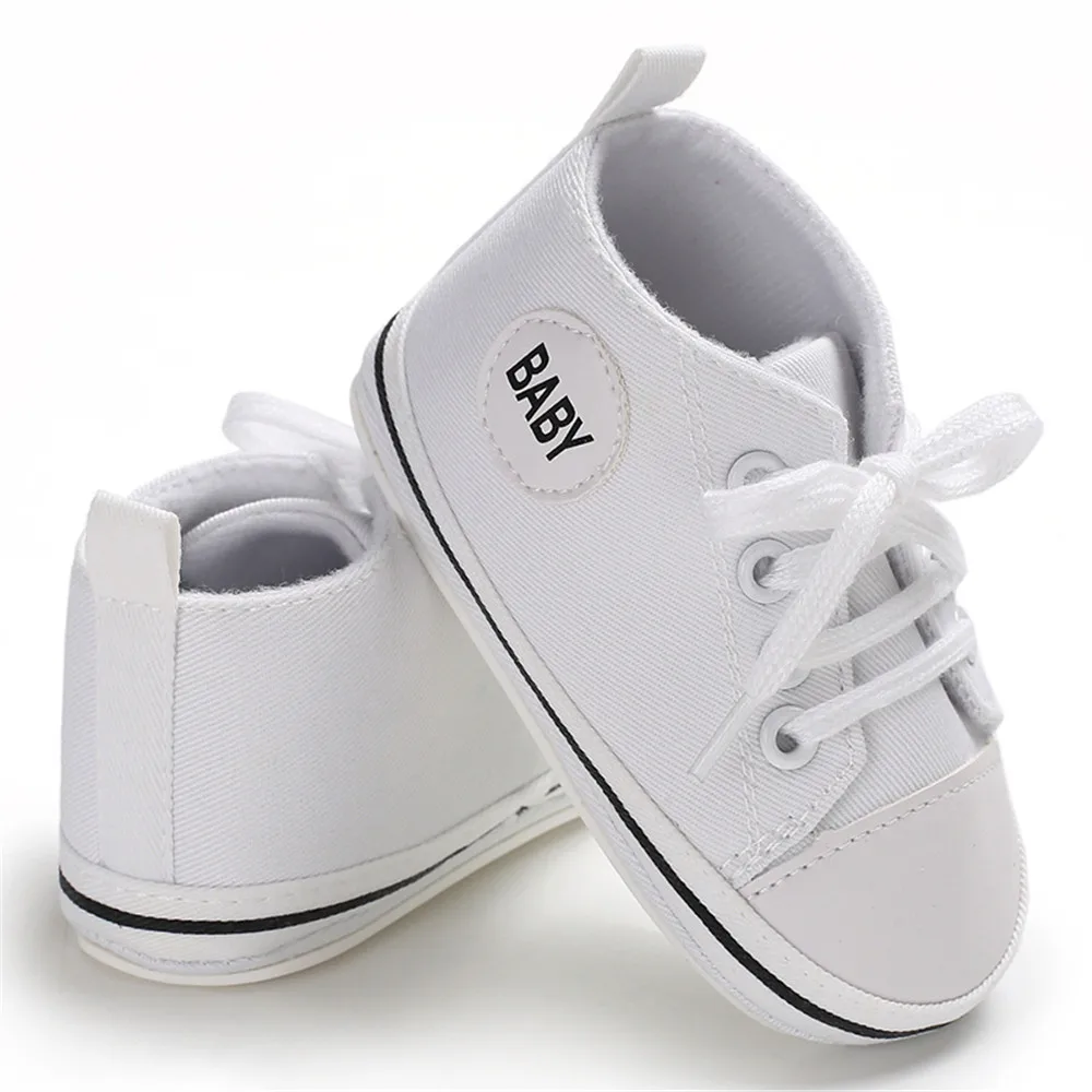 Парусиновые классические спортивные кроссовки для новорожденных обувь первых