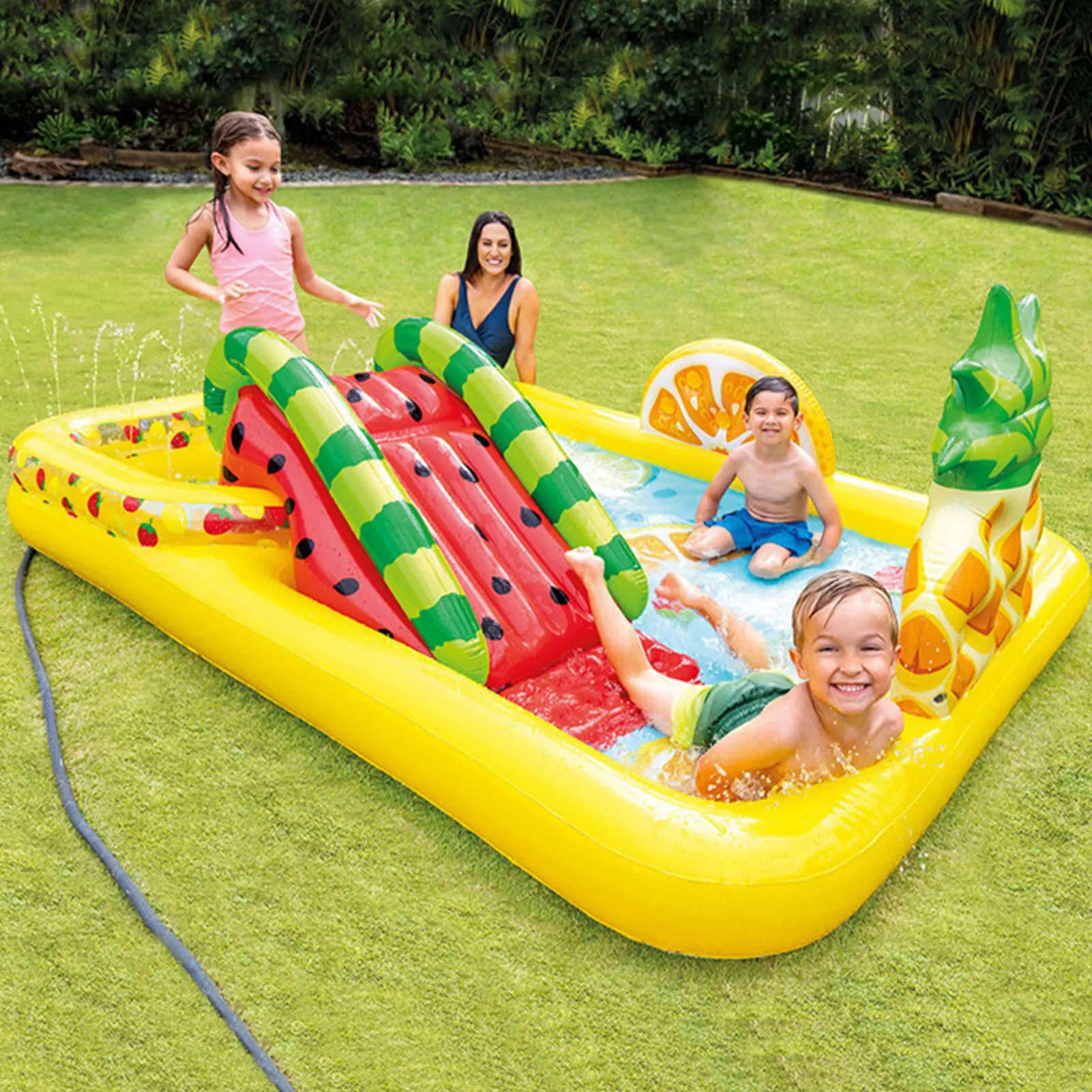 

Inflatable Swimming Pool Summer Float Toy Folded Seahorse Covered Paddling Pond Bathing Tub 493L Outdoor Swimming Pool For Kids