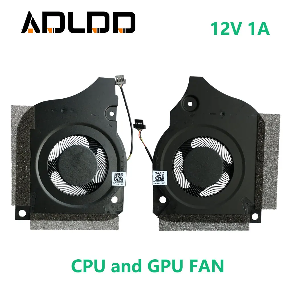 

Laptop Cooling Fan DFSCK221151811 DFSCK221051821 DC12V 1A 4PIN for DELL INSPIRON G5-5590 G7-7790 7590 CN-006KT2 09THTN