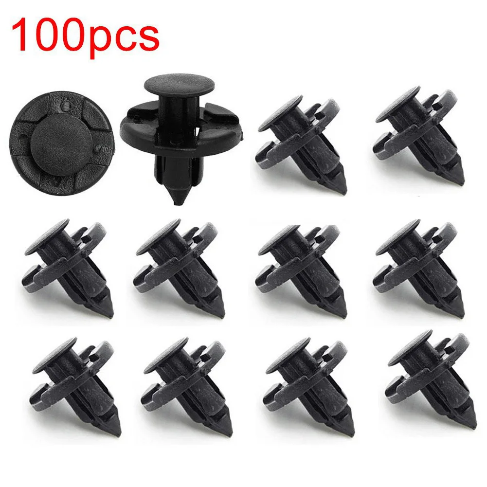 

100pcs Rivets Plastic Auto Push pins For Nissan 370Z 2004-2016 Replacement